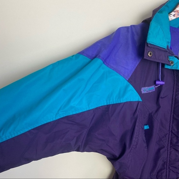 COLUMBIA Williwa Blue Purple Radial Sleeve Jacket - Picture 4 of 11